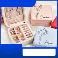 Personalized Flower Jewelry Box