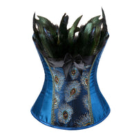 Peacock Feather Fashion Bustier