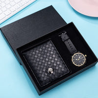 Business Watch Leather Wallet Gift Set (Mens)