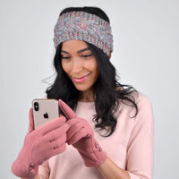 Stylish Touch Screen Gloves with Button Accent