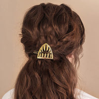 Barrettes en métal argenté pour tête arrière, grande pince à cheveux pour femme, pince à requin, élégante et gracieuse, épingle à cheveux, accessoires de coiffure