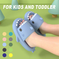 Sandales et pantoufles pour enfants été fond épais deuxième génération requin EVA pantoufles maison enfants Parent-enfant antidérapant fond souple bébé sandales