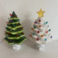 Luces nocturnas de cerámica para árboles de Navidad