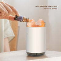 Salt Stone Desktop Aromatherapy Essential Oil Ultrasonic Diffuser With LED Lamp
