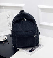 Corduroy Men's And Women's Multipurpose Large Capacity Backpack