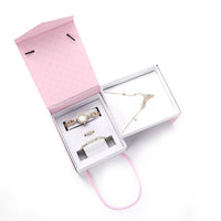 Watch Necklace Earrings Combination Gift Box Set