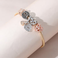 Girls Wild Heart-shaped Lucky Tree Hollow Bracelet