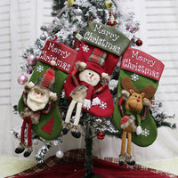 3D Plush Christmas Stocking