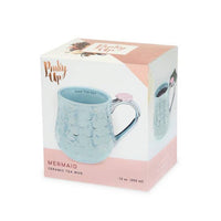 3D Iridescent Finished Ceramic Mermaid Mug