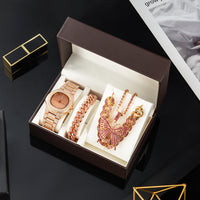 Butterfly Chain Jewelry Watch Gift Sets