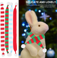 Botella de vino de Navidad Animal de dibujos animados Mini bufanda Decoraciones Accesorios (8 piezas)
