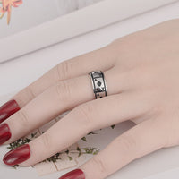 Ace Of Spades Playing Card Titanium Steel Ring