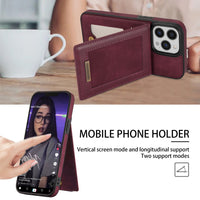 Card Holder Leather iPhone Case Photo Frame Magnetic Snap Protective