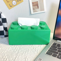 Storage Ideas Cartoon Building Block Tissue Box