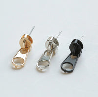 Creative fun zipper earrings