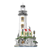 Children's Luminous Lighthouse Building Degree Assembled Building Block Toys