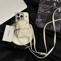 Étui pour téléphone à petit sac à dos en cuir à bandoulière