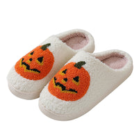 Pantuflas Jack-o-Lantern de calabaza de Halloween