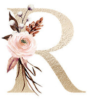 Personalized Floral Letter Jewelry Box