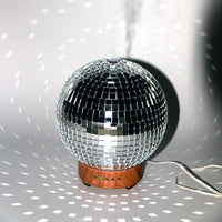 Espejo giratorio reflectante aromaterapia humidificador bola de discoteca