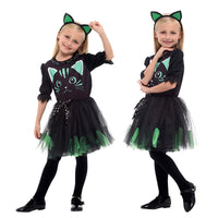Costume de mascarade, robe de princesse chat noir