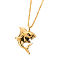 Collier en alliage pour hommes avec pendentif petit requin personnalisé