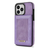 Card Holder Leather iPhone Case Photo Frame Magnetic Snap Protective