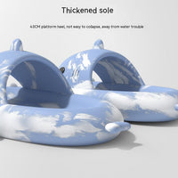 Two-color Shark Thick-soled Sandals