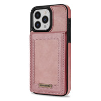 Card Holder Leather iPhone Case Photo Frame Magnetic Snap Protective
