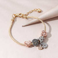 Girls Wild Heart-shaped Lucky Tree Hollow Bracelet