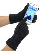 Stylish Touch Screen Gloves with Button Accent