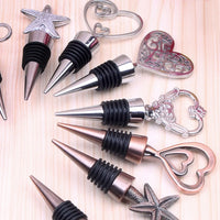 Decorative Silver or Bronze Wine Bottle Stoppers