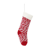 Red And Green Wool Christmas Stockings