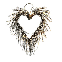Heart Love Wreath With Lights