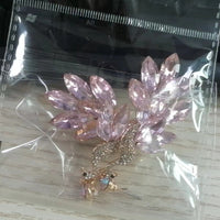 Boucles d'oreilles paon en cristal de diamants rétro à la mode