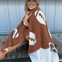Football Velvet Blanket Knitted Jacquard