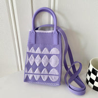 Mini Knit Shoulder Crossbody Bag