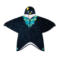 Flannel Peacock Lazy Blanket