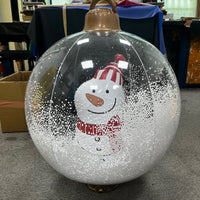 Inflatable Transparent Christmas Ornament Balls With Lights