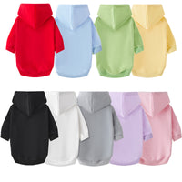Blank Pet Sweatshirt Cotton Dog Hoodie Clothing