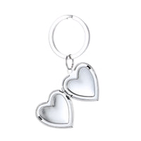 Stainless Steel Locket Keychain