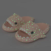 Zapatillas De Tiburón Luminoso Cielo Estrellado Verano