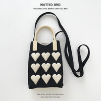 Mini Knit Shoulder Crossbody Bag