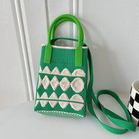Mini Knit Shoulder Crossbody Bag