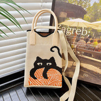 Mini Knit Shoulder Crossbody Bag