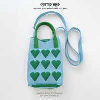 Mini Knit Shoulder Crossbody Bag