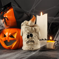 Tête de citrouille fantôme, ornements de décoration de scène d'halloween