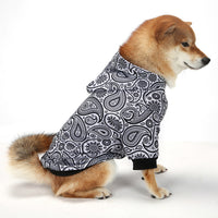 Paisley Fleece Hooded Dog Sweatshirt