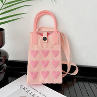 Mini Knit Shoulder Crossbody Bag