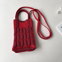 Mini Knit Shoulder Crossbody Bag